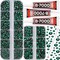 Adhesive Glue for 7,500pcs Emerald Green Rhinestones – Mixed 2/3/4/5mm Flatback Gems for DIY Crafts, Clothing, Fabric, Football, and Bedazzling Projects